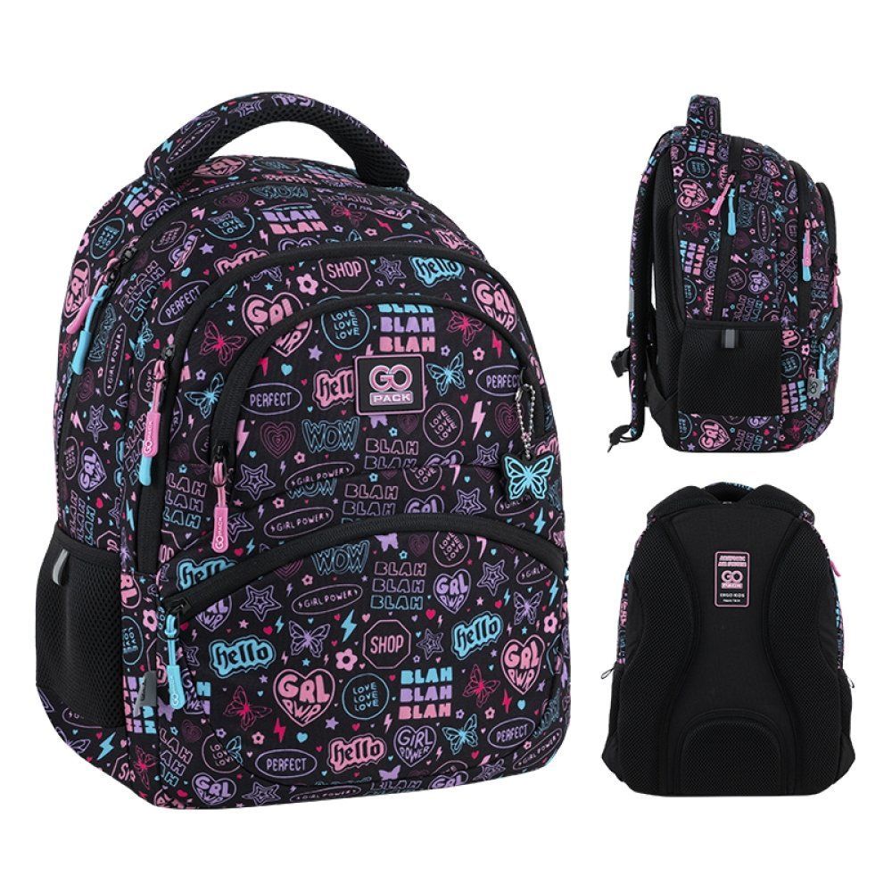 Рюкзак шкільний для дівчинки GoPack Education 175M-1 Girl Power 39*29,5*12см принт фото