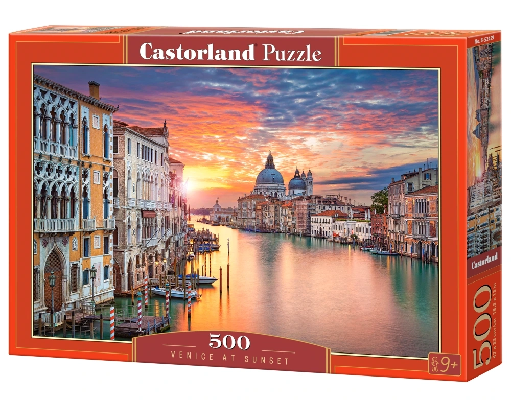 Пазлы 500эл 47*33см Венеция на закате солнца Castorland фото