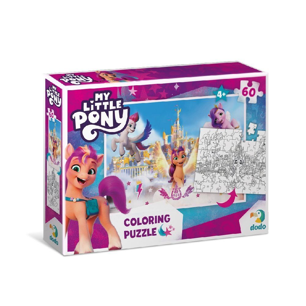 Пазлы 60эл 32*23см 2в1 My Little Pony Приключения во дворце DoDo фото