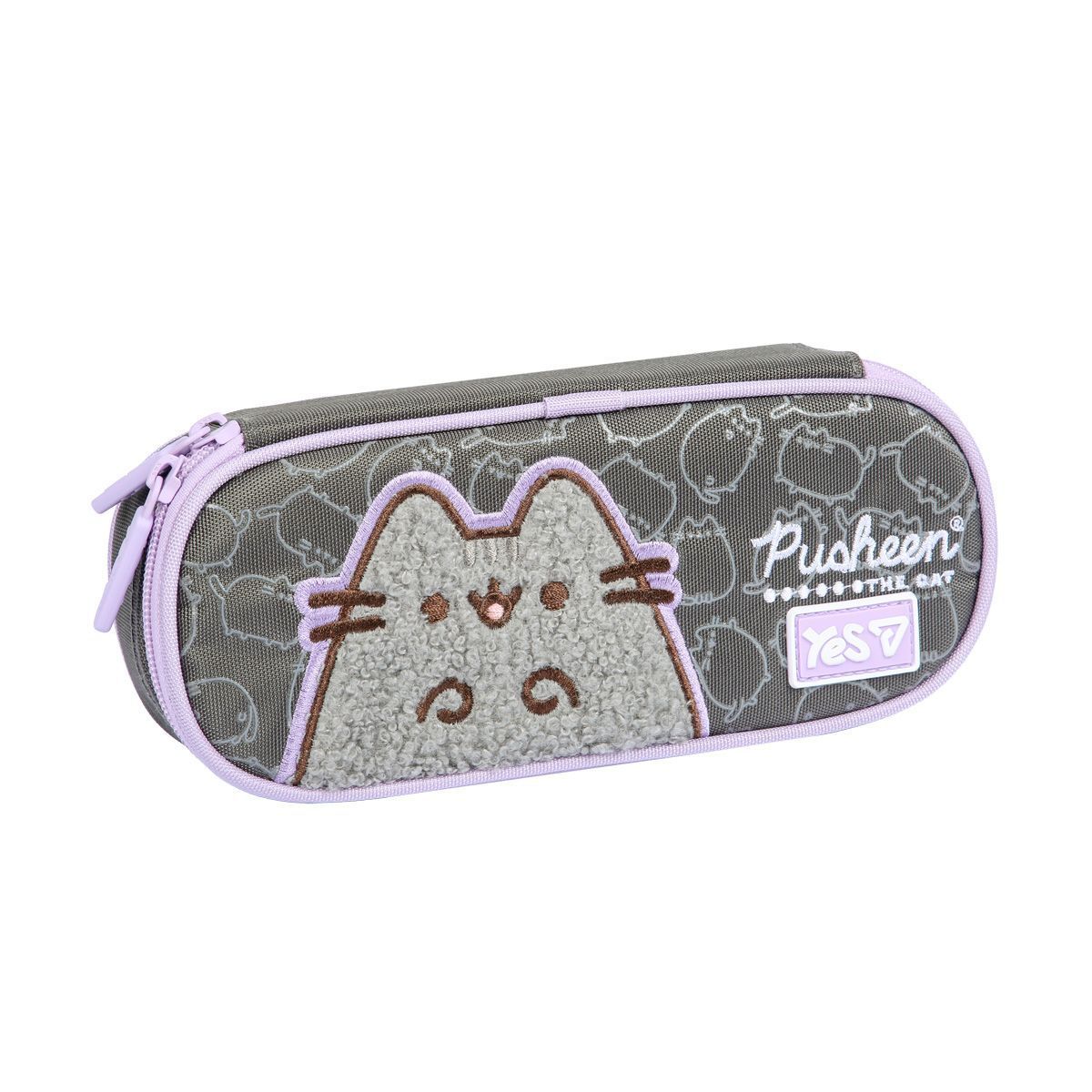 Пенал шкільний Yes для дівчинки на 1 відділення PH-30 Pusheen Gray фото