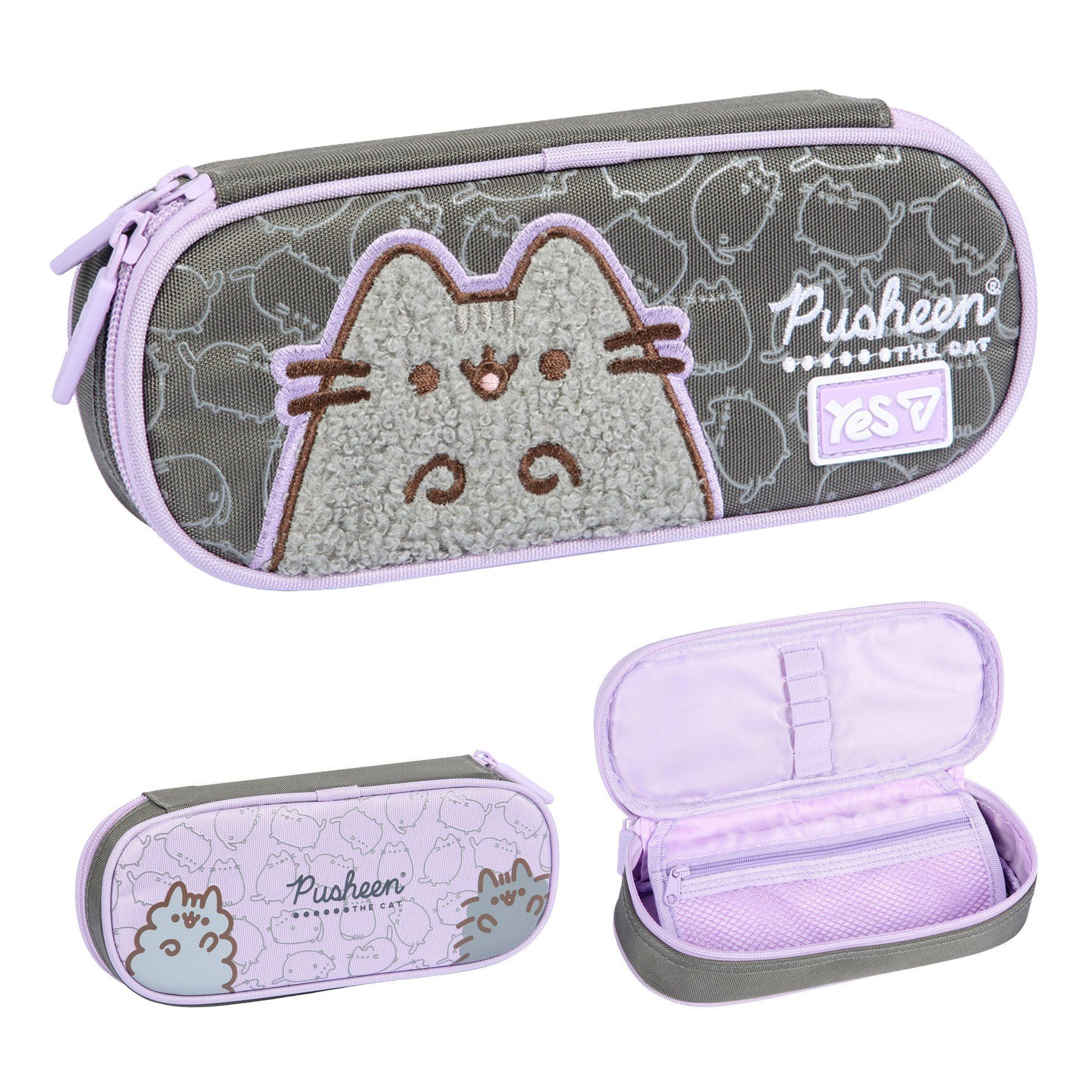 Пенал шкільний Yes для дівчинки на 1 відділення PH-30 Pusheen Gray фото