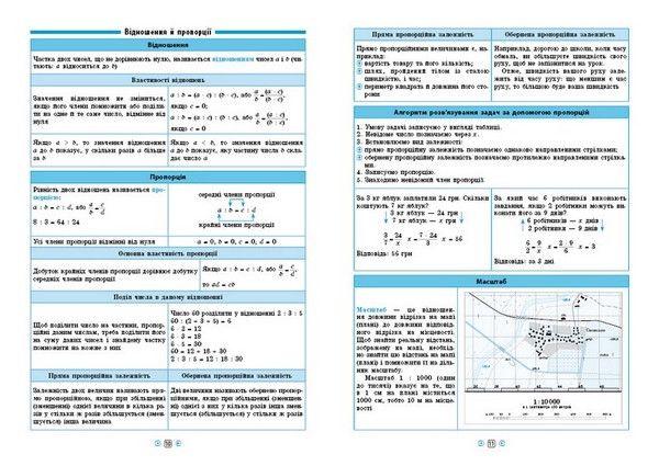 Довідник у таблицях МАТЕМАТИКА 5-6 класи Укр (Ула) фото