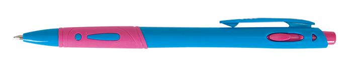 Ручка шариковая автоматическая Zibi Kids Line 0,7мм синяя фото