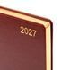 Щоденник датований 2027 Leo Planner City А5 лінія 368 сторінок, тверда обкладинка, коричневий фото 3