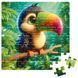Пазл 64 ел 15x15 см De tail Пташеня в джунглях Укр (Vladi Toys) фото 3