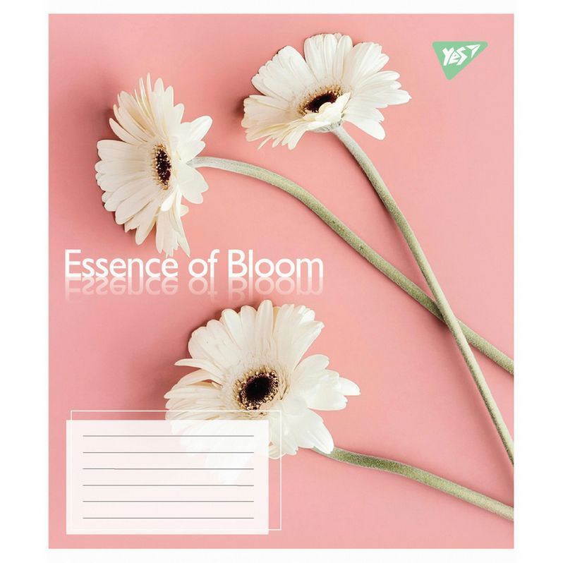 Зошит шкільний Yes 18 аркушів клітинка Essence of Bloom фото