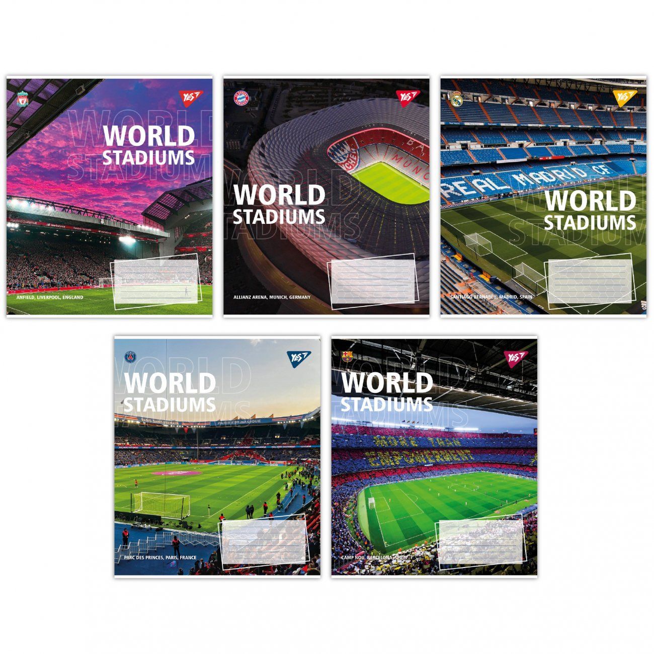 Зошит шкільний Yes 24 аркуша лінія World stadium фото