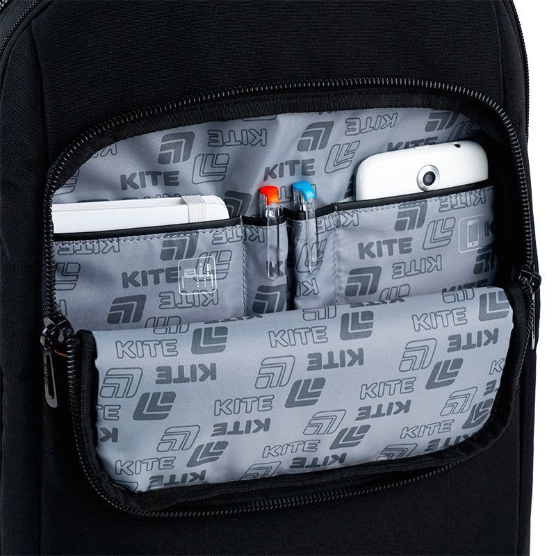Рюкзак підлітковий Kite Education teens 2579L 43,5 &times; 30 &times; 16 см чорний фото
