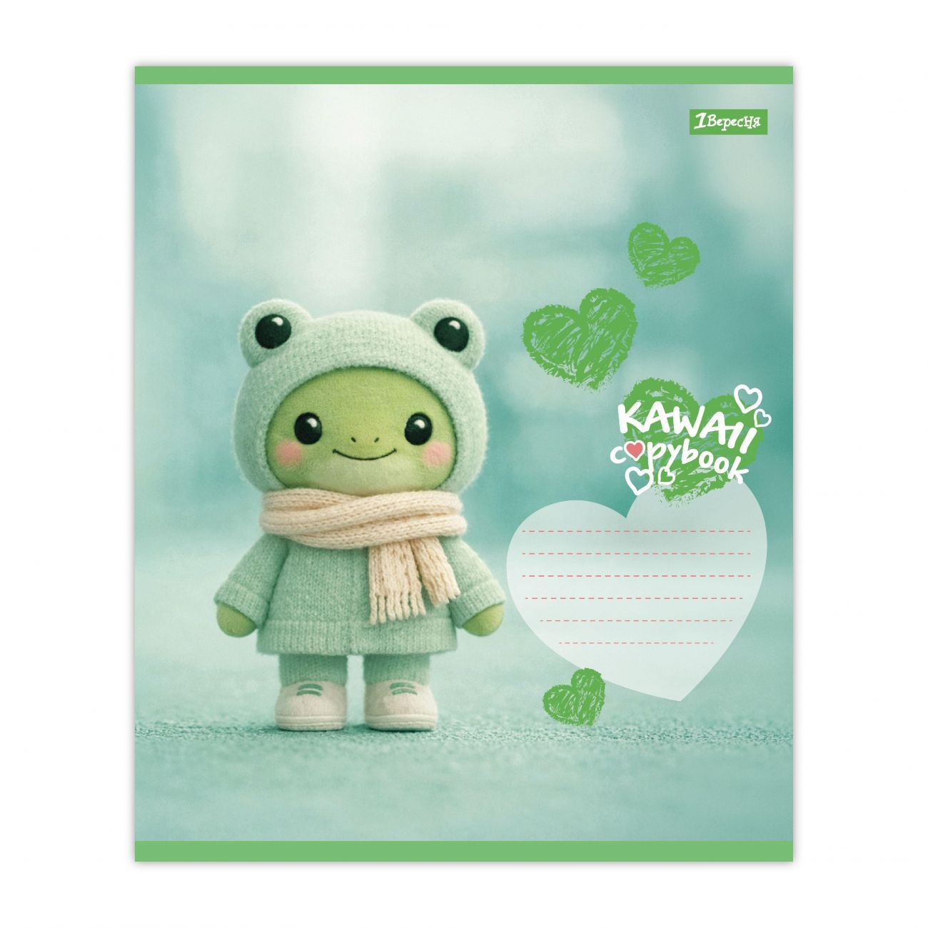 Зошит шкільний 1Вересня 12 аркушів клітинка Kawaii notebook фото