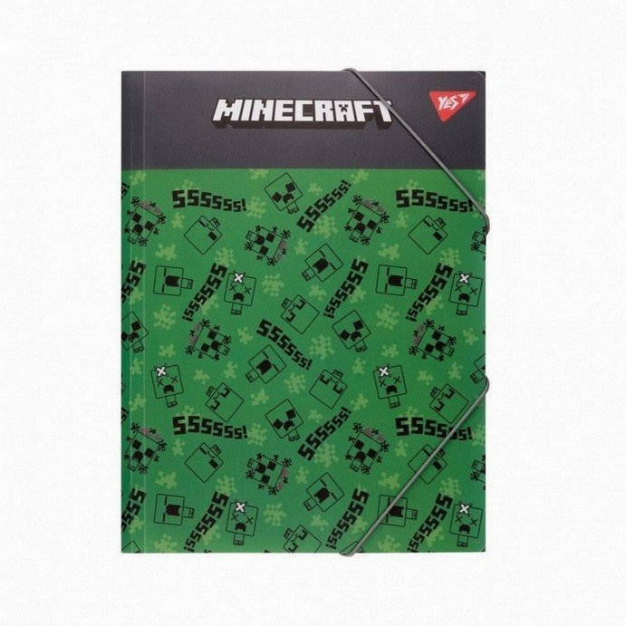 Папка на гумках А4 Yes Minecraft. Creepers фото