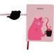 Блокнот В6 96л, в клетку, на резинке, твердая обложка Kite Pink Bear фото 6