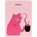 Блокнот В6 96л, в клетку, на резинке, твердая обложка Kite Pink Bear фото 2