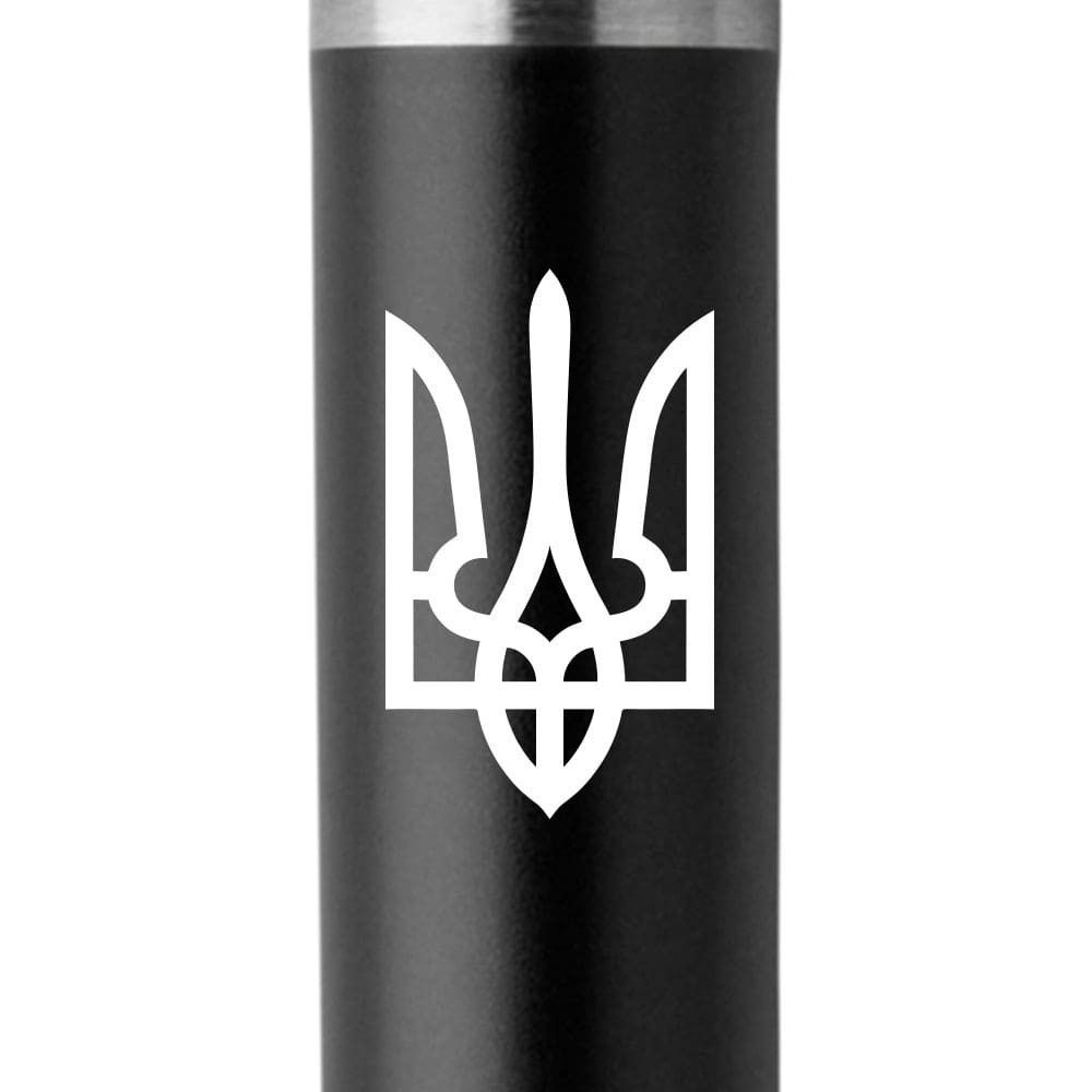 Ручка Parker Jotter Ukraine Bond Street Black CT BP кулькова на кнопці, чорна зі сріблом Тризуб фото