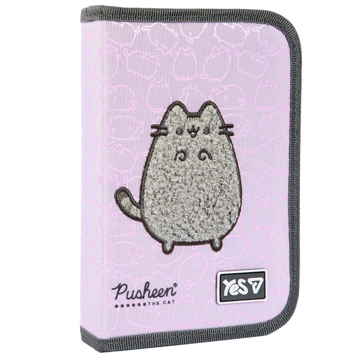 Пенал шкільний Yes для дівчинки на 1 відділення, 2 відвороти HP-04 Pusheen Delicacy фото
