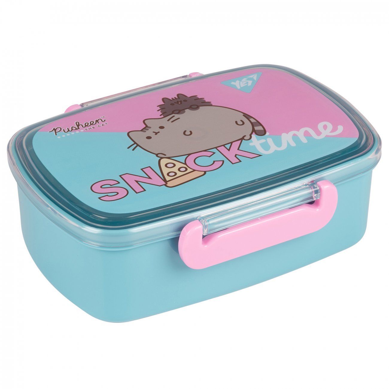 Ланчбокс Yes Pusheen 750 мл, без наповнення, 1 контейнер, синій фото