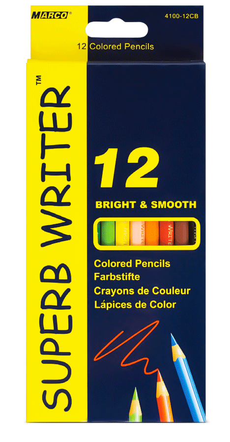Карандаши цветные Marco Super Writer 12 цветов фото