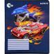 Зошит шкільний Kite 12 аркушів лінія, гібридний лак + УФ лак Hot Wheels фото 3