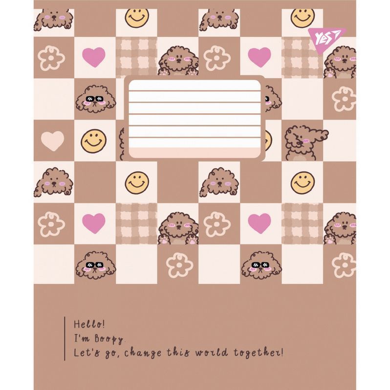 Зошит шкільний Yes 24 аркуша клітинка Hello Puppy фото