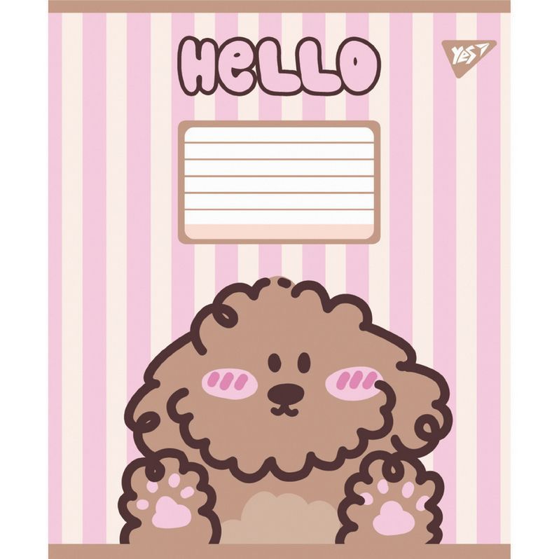 Зошит шкільний Yes 24 аркуша клітинка Hello Puppy фото
