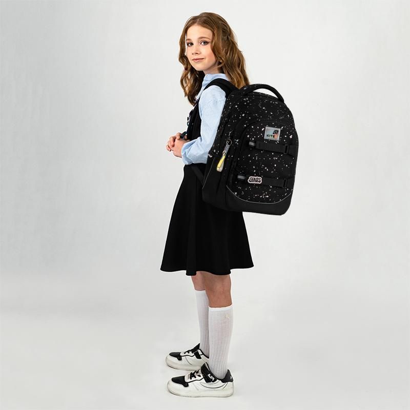Рюкзак подростковый Kite Education teens 727M Holographic 42&times;29&times;20 см, черный фото