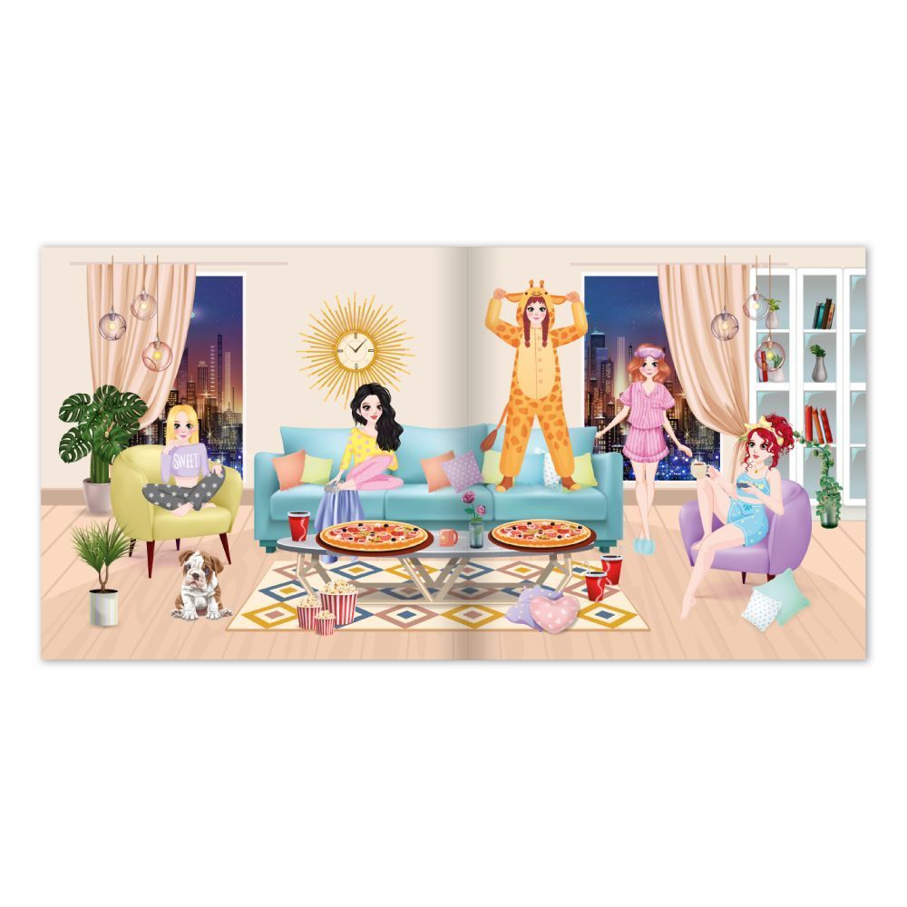Книга с наклейками Stickerland 23&times;23 см, 14+4 страницы, микс, укр. (Апельсин) фото
