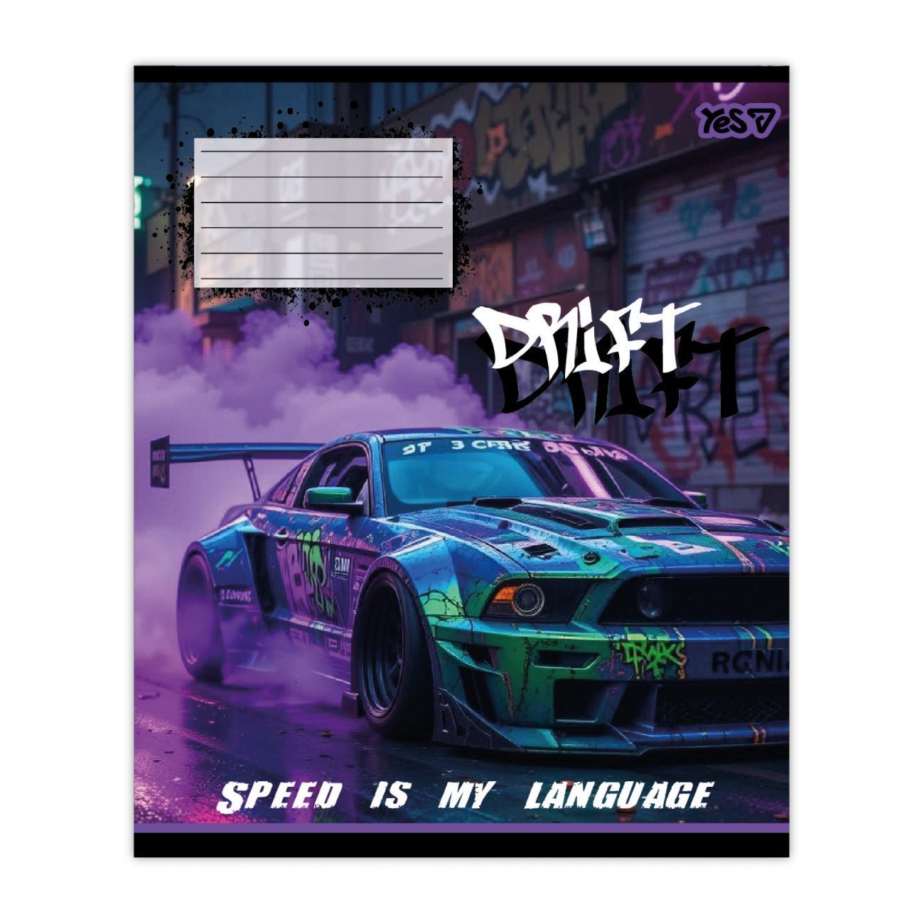 Зошит шкільний Yes 24 аркуша клітинка Drift фото