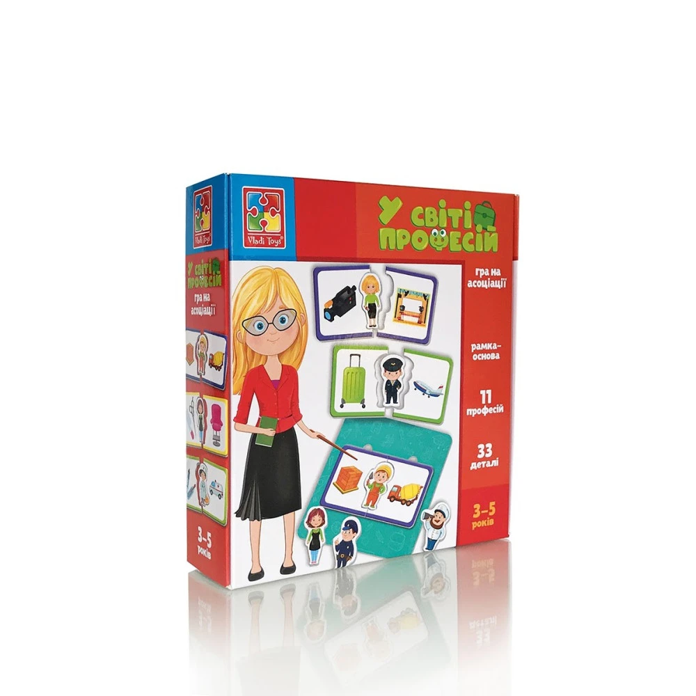 Гра розвиваюча У світі професій Укр (Vladi Toys) фото