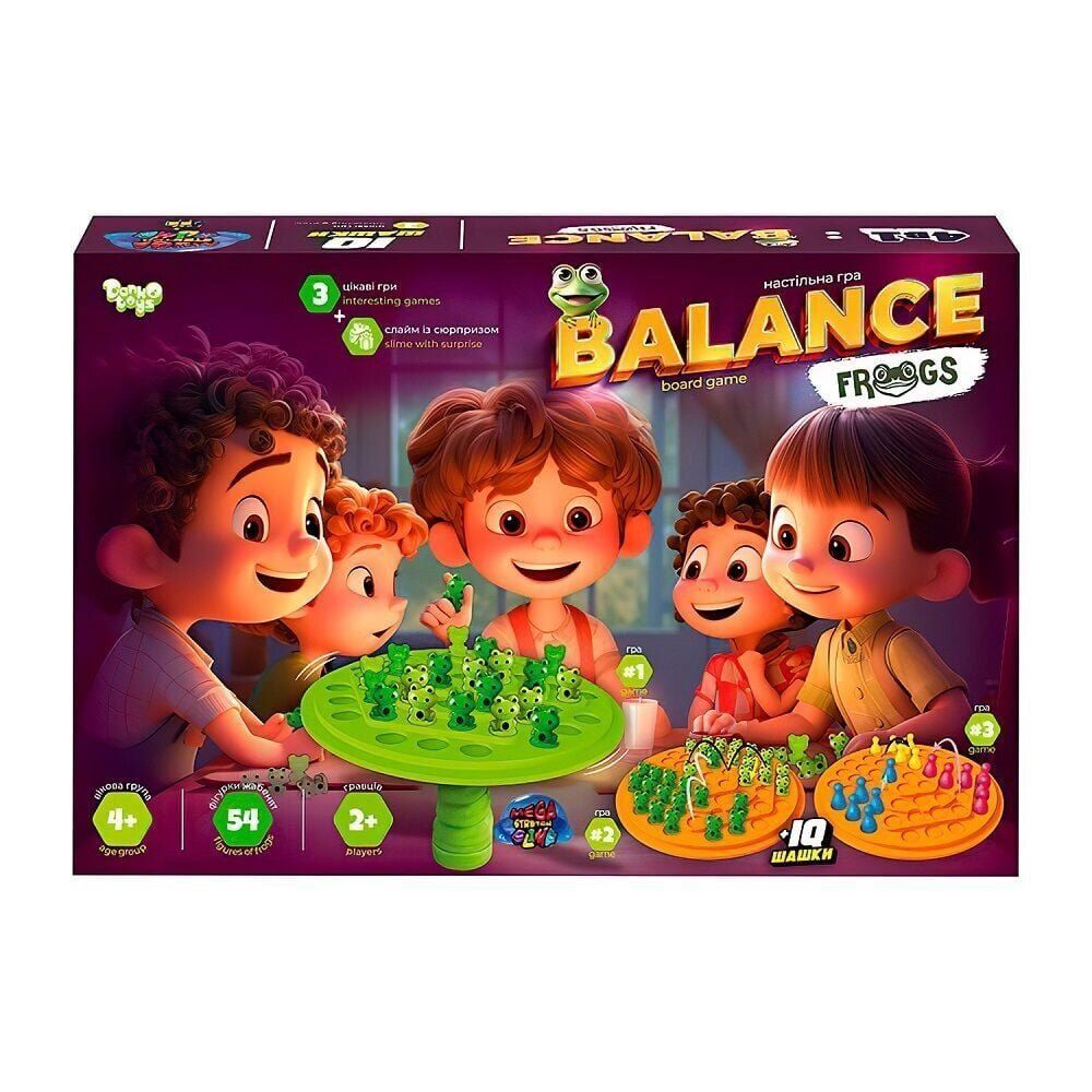 Гра настільна "Balance Frogs" велика Danko Toys фото