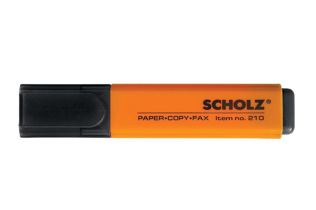 Маркер текстовый Scholz 1-5мм оранжевый фото