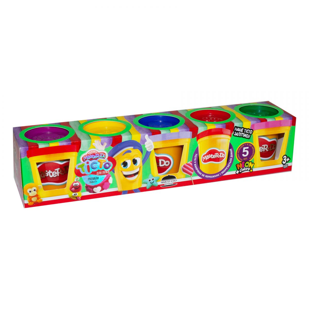 Тісто для ліплення Master Do 5 банок по 50 гр Укр. Danko Toys фото