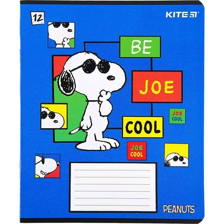 Тетрадь школьная Kite 12 листов линия Snoopy фото