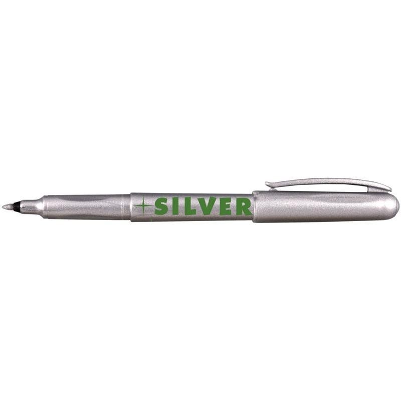 Маркер перманентний Centropen Silver 2670 1мм срібний фото