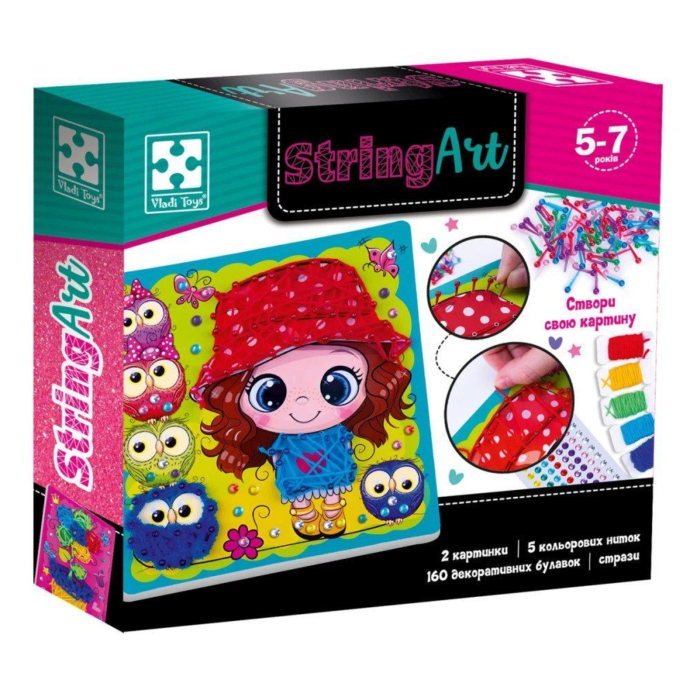 Набор для творчества String Art Солнечная прогулка Укр Vladi Toys фото