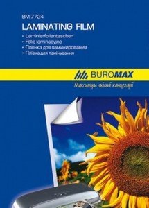 Плівка для ламінування А4 100мкм Buromax 216*303мм 100 шт глянець фото