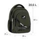 Рюкзак подростковый Kite Education teens 8001M Trust Yourself 40 &times; 29 &times; 17 см, цвет хаки фото 2