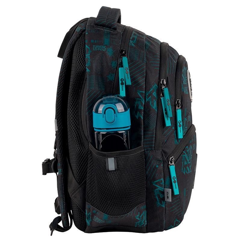 Рюкзак шкільний для хлопчика GoPack Education 175M-6 Future 40 &times; 30 &times; 15 см чорний фото