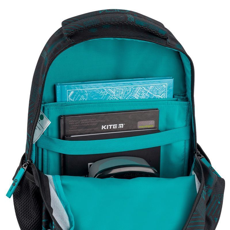 Рюкзак шкільний для хлопчика GoPack Education 175M-6 Future 40 &times; 30 &times; 15 см чорний фото