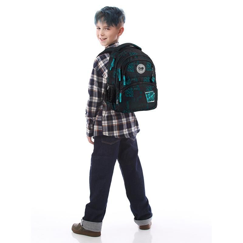 Рюкзак шкільний для хлопчика GoPack Education 175M-6 Future 40 &times; 30 &times; 15 см чорний фото