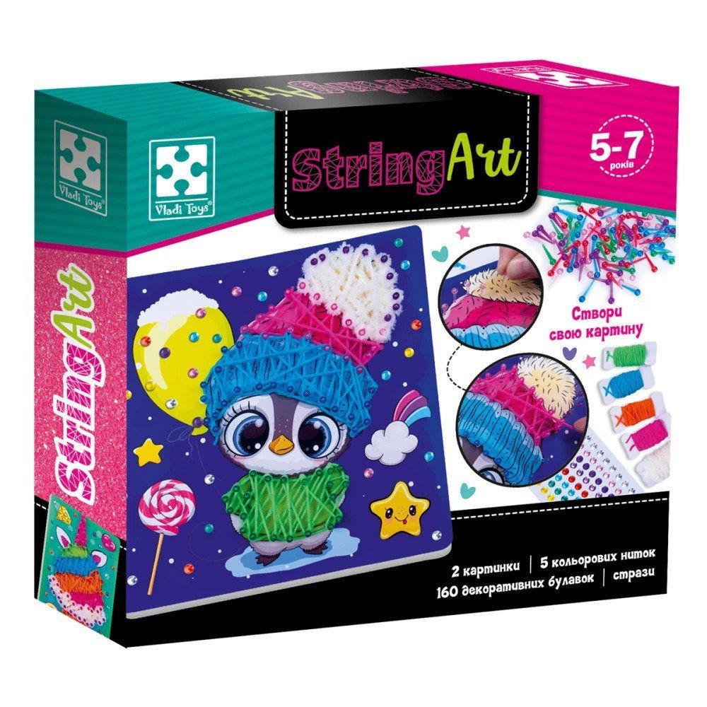 Набор для творчества String Art Лакомка Укр Vladi Toys фото