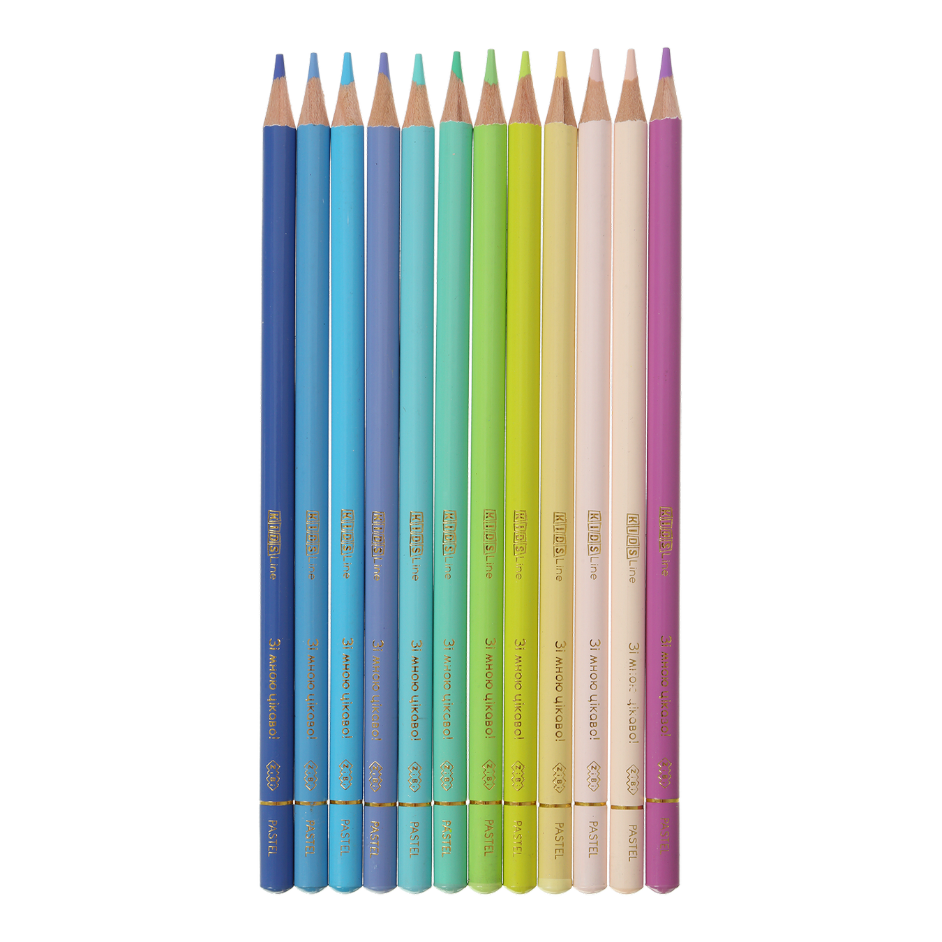 Олівці кольорові ZiBi Kids Line Pastel 12 кольорів фото