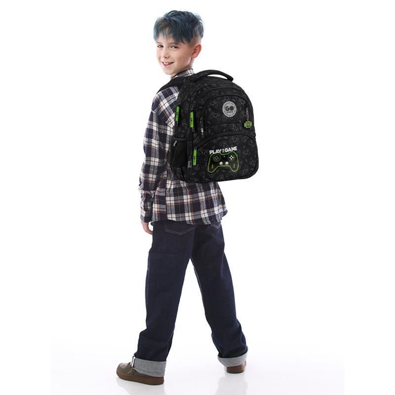 Рюкзак школьный для мальчика GoPack Education 175M-7 Never Give Up 40&times;30&times;15 см черный фото
