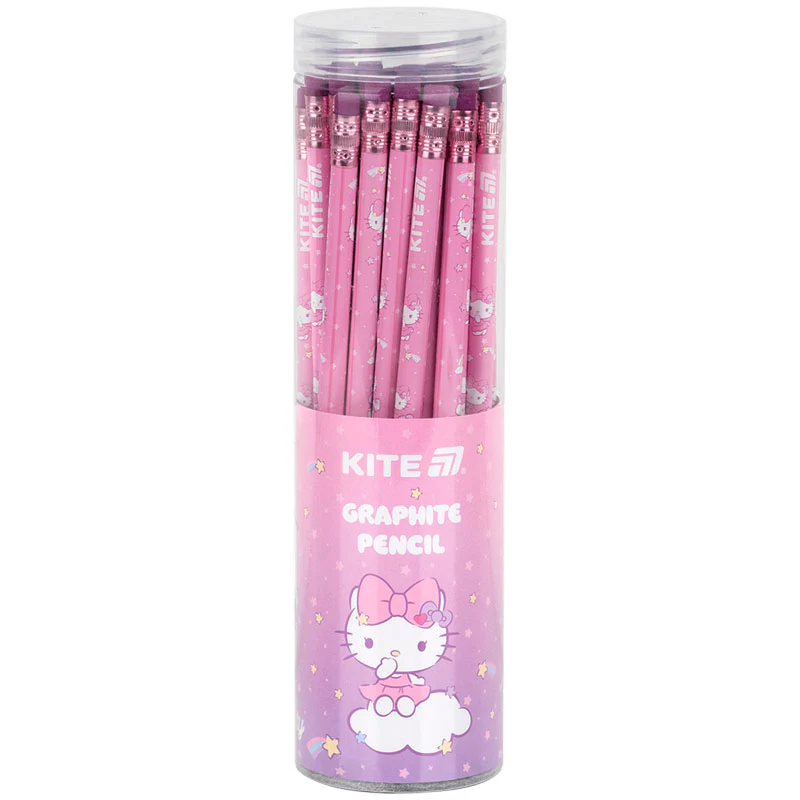 Карандаш чернографитный Kite Hello Kitty с ластиком фото