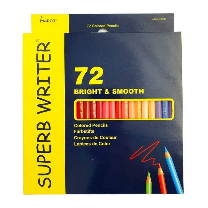 Олівці кольорові Marco Super Writer 72 кольора фото