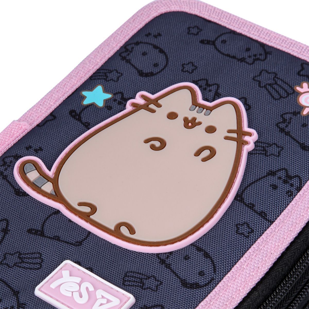 Пенал школьный Yes для девочки на 3 отделения HP-05 My Pusheen фото