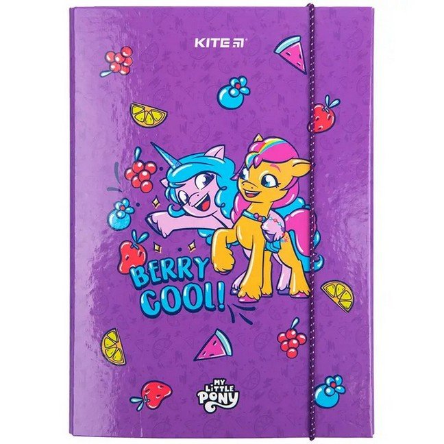 Папка для зошитів картонна на гумці B5 Kite My Little Pony фото