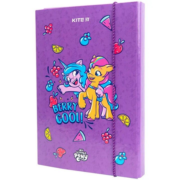 Папка для зошитів картонна на гумці B5 Kite My Little Pony фото