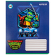 Зошит шкільний Kite 18 аркушів лінія, гібридний лак + УФ лак Ninja Turtles фото 4