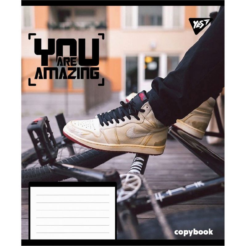 Зошит шкільний Yes 24 аркуша лінія You are amazing фото