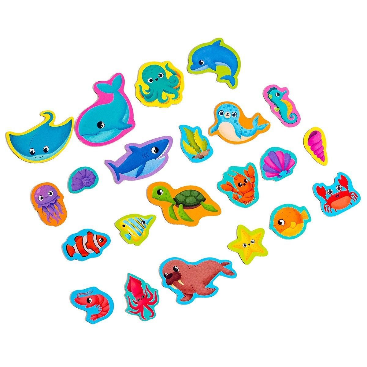 Набір магнітів Морські мешканці Укр (Vladi Toys) фото