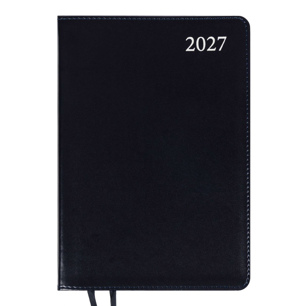 Щоденник датований 2027 Leo Planner Aldento А5 лінія 368 сторінок, інтегральна обкладинка, темно-синій фото